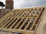 11 timber roof frame after